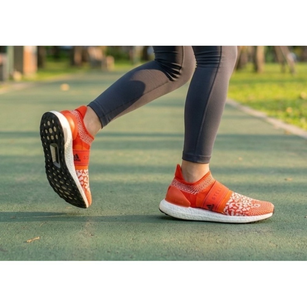 Adidas x Stella McCartney Ultra Boost Mesh Running Shoes Bold Orange‎ US 7.5
